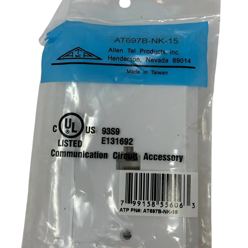 ATP Allen Tel ATP AT697B-NK-15 Flush Mount Wall Jack Faceplate