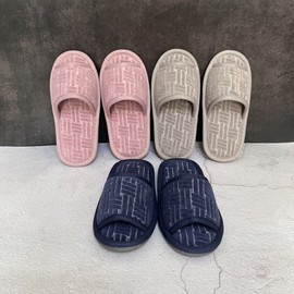 Made in Korea Zero-Noise Mop Slippers (Winter) - R, Sound-Dampening Indoor Slippers Random Color 2ea