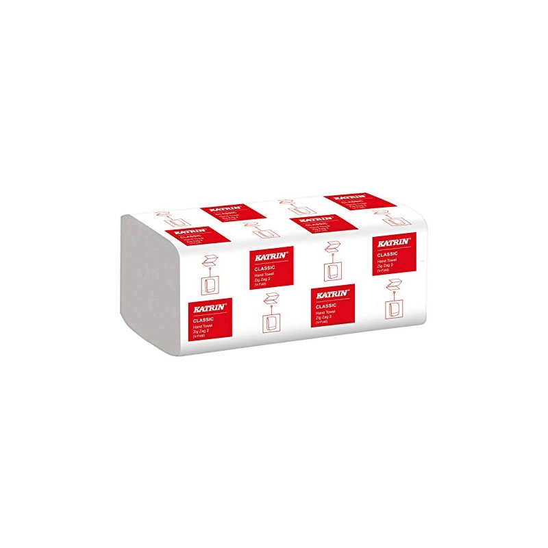 KATRIN Paper Folding Towels Paper Hand Towels 2-Ply White –
