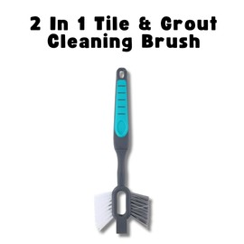 Invero 2 In 1 Tile & Grout Cleaning Brush Ideal for Removing Dirt from Bathroom and Kitchen Tiles