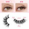 7P-CZ-A06 Clear Band Half Eyelashes, Cat Eye, 15 mm Short