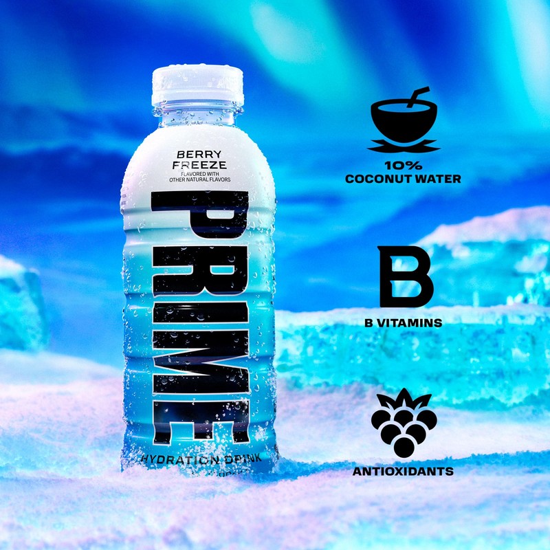 PRIME HYDRATION Variety - Blue Freeze, Cherry Freeze, ICE POP