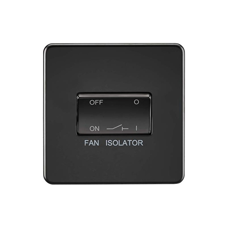 Knightsbridge SF1100MBB Screwless 3 Pole Fan Isolator Switch, 230 V,
