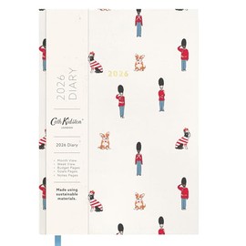 Ohh Deer 2026 Diary Cath Kidston Guards Ditsy Design - Cloth bound A5 Diary - Week to View with Monthly Planner