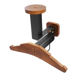 DDBESSIC 2PCS Tactical Gear Wall Mount, Motorcycle Helmet Holder Wall Mount with Hook, Tactical Accessory Display Rack for Police Football Cycling Accessories (Walnut Color)