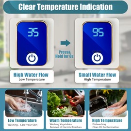 Mini Electric Tankless Water Heater,Cost-effective RV Water Heater,Instant Hot Kitchen Heater for Residential Areas, Garages, Offices, Sinks, Apartments, Bathrooms, 110V 3000W