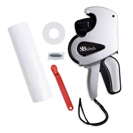 SBLabeler Two Line Date Gun Bundle / 2 Line Date Gun, Labels, Label Peeler / 8-Digit Dating Gun