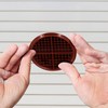 25 x Brown Plastic 70mm Round Soffit Air Vents/UPVC Push