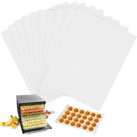 10 Pcs Premium Silicone Dehydrator Sheets,28.5×38.5cm Non-stick Silicone Dehydrator Mats,Reusable Mesh Mats For Fruit Dryer, Reusable Fruit Dryer Mat For Jerky Grains And Veggies.