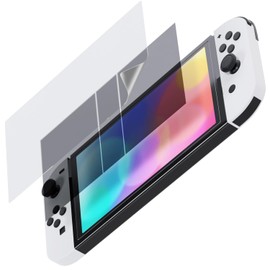 Belmond Switch Protective Film | Smooth Ultra Anti-Glare, Ultra Anti-Glare, Anti-Reflection, Blue Light Cut, Antibacterial, Anti-Fingerprint, Non-Glare, Anti-Glare, Anti-Glare | OLED Switch Screen