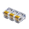 100 Pcs RJ11 RJ12 6P6C Telephone Connectors, RJ11 RJ12 6P6C