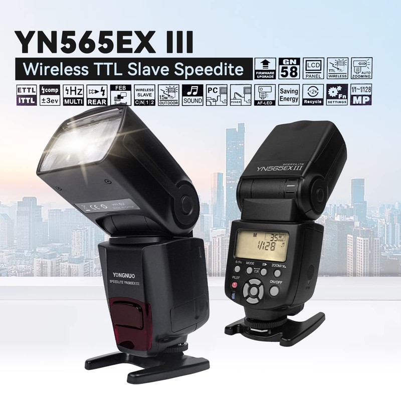 YONGNUO YN565EX III E-TTL Camera Flash Speedlite for Canon DSLR
