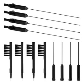 12pcs Hearing Aid Cleaning Kit, Hearing Aid Cleaning Tools Include Vent Cleaner & Cleaning Brush Hearing Amplifier Accessories for Hearing Aid Users