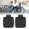 2pcs Wheelchair Footrests Professional Plastic Replacement Wheelchair Footplate Pedal Accessory