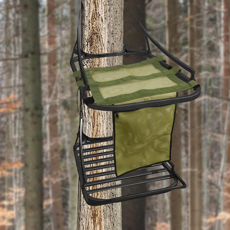 Mofuiry Universal Tree Stand Seat Replacement with Pocket, 16X12Inch Lightweight