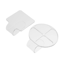 Operitacx 2st Nagelkunst-Palette Klare Kosmetikpaletten Grundierung Mischen Nagelsets Make-up-Kunst-Tool Make-up-kosmetikpaletten Klare Foundation- Klarer Nagel Weiß Werkzeug Acryl Versöhnen