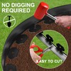 1.5 Inch x 200FT Garden Edging Border,Landscaping with 240pcs Spikes