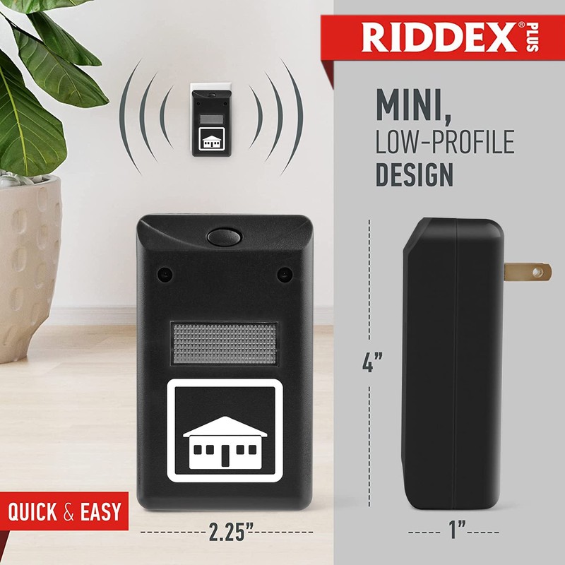 RIDDEX Plus Insect Repellent - Plug in, Mouse Deterrent -