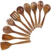 FJNATINH Wooden Kitchen Utensils Handmade for the Kitchen (Ten Piece