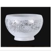Satin Etched Glass Replacement Shade with 4 Inch Fitter