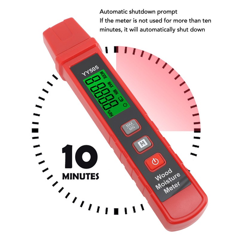 Wood Moisture Meter Professional High Accuracy Digital Handheld LCD Moisture