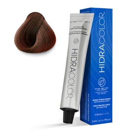 HIDRACOLOR - Tinte Permanente para Cabello Color 5.3 Castaño Claro Dorado 90 ml, Cubre Canas, con Miel y Aloe Vera, Gran Duración y Humectación, Coloración Cabello, Sedosidad y Brillo