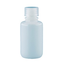 LUERFLEX 60ML 2OZ Nature Narrow Mouth HDPE Reagent Bottles with PP Caps Pack of 20