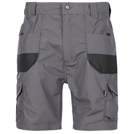 TuffStuff - Elite Work Short - Cargo Style - Comfortable & Durable - Triple Stitched Seams - Side Pockets - Ideal for Work & Outdoors Grey