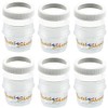 Pastel Shaper Set of 6 Jars