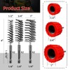 PokShow Copper Pipe Cleaner Set for Power Drill, Includes 3