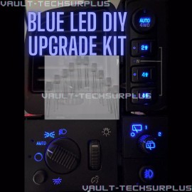VaultTechSurplus Blue Led Dash Switch Button Kit Silverado Sierra Escalade Yukon Tahoe 03-06