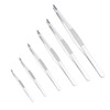 stonylab Precision Flat Tip Tweezers Set, 6 Pieces Stainless Steel