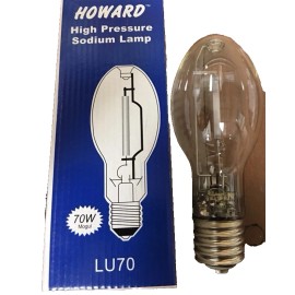 Howard High Pressure Sodium LU70 ED23.5 70 Watt ED23.5 Bulb Shape Lamp Mogul Bas