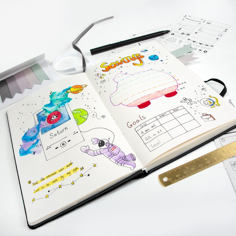 STATIONERY ISLAND STATIONERY ISLAND Bullet Dotted Journal, Notizbuch A5 Dotted,