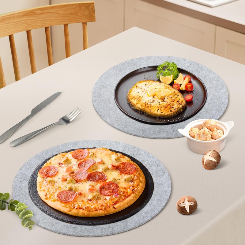 SOSMAR Pack of 4 Large Felt Coasters, Felt Underlay for