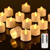 RaceGT 20 Led Teelichter mit Timer Fernbedienung,Flammenlose Led Kerzen Teelichter
