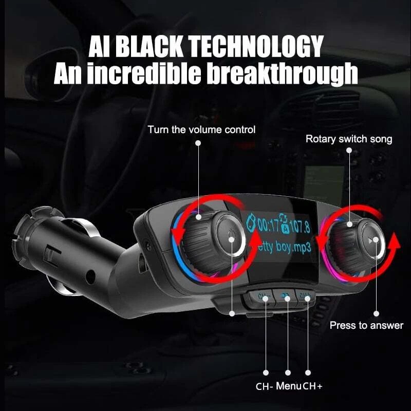 For Car Wireless Bluetooth FM 2USB Bluetooth 4.0 FM Transmitter