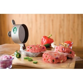LEM Products Adjustable Burger Press, Non-Stick, Heavy-Duty Aluminum