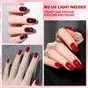Jelly Nail Polish Set Dark Red Nail Polish Quick Air