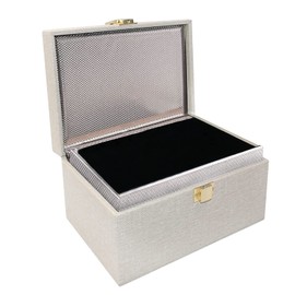 JXE JXO Relay Attack Prevention Case, Smart Key Box, Radio Signal Isolation, Signal Isolation, Disconnect, RFID Blocking, Complete Shut-off, Car Theft Prevention, Skimming Prevention, Electronic Keys (Beige)