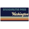 Snoqualmie Pass Washington 2.5 x 1.25-Inch Vinyl Decal Sticker Retro