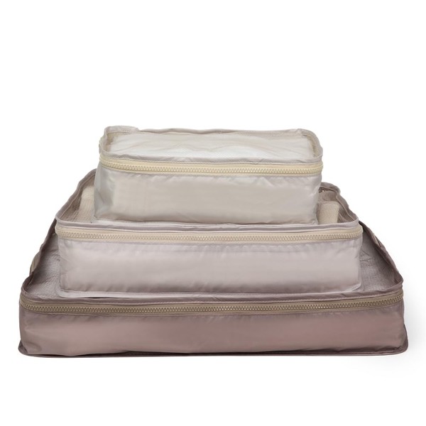 Miamica Packing Cube Set - 3-Piece Set, Khaki