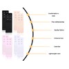 KAPSING 8 Pieces Bra Extender, 3 Rows 2 Hooks, Elastic