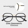 Zeelool Glasses Frames for Women Stylish Geometric Eyeglasses with Clear