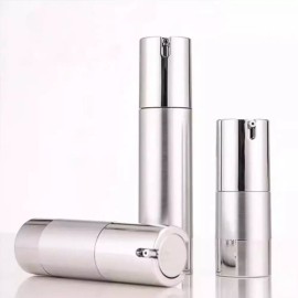 고급 실버 진공 공병 로션형 화장품 펌프 용기 펌핑 [50ml] Premium Silver Vacuum Pump Bottle for Lotion-Type Cosmetics [50ml]