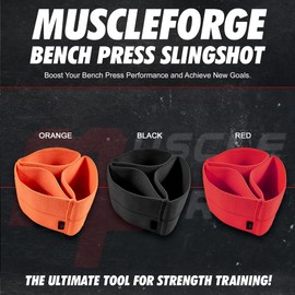 MuscleForge® Bench Press Slingshot for Bench Press Training in Power Lifting, Slingshot Bench Press for Weight Sports, Bodybuilding, Elbow Bandage for Bench Press in Weightlifting (140+ kg)