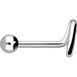PIERCINGLINE Nose Piercing | Titanium | 2.5 mm Ball | Piercing Nose Stud Spiral | Choice of Colours, Titanium