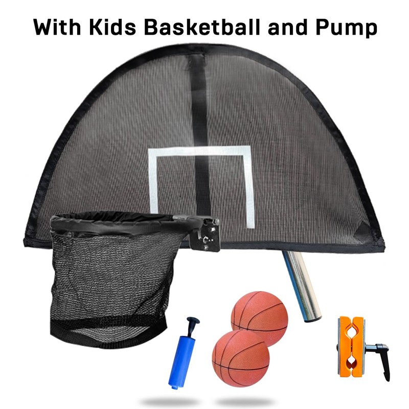Trampoline Basketball Hoop, Lightweight Universal Board with 2 Pcs Mini
