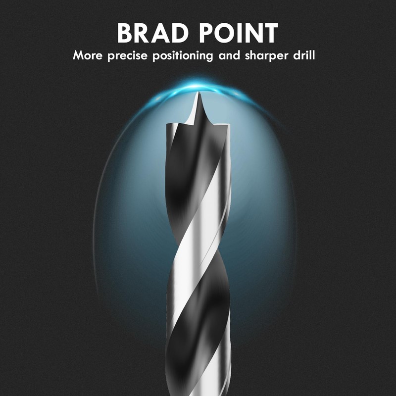 3MM Metric Brad Point Wood Drill Bit Set, 16Pcs Drill