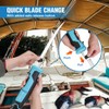 FLISSA Cordless Electric Fillet Knife Rechargeable Electric Knife w/Non-Slip Handle